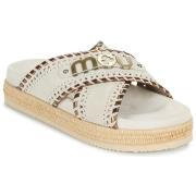 Slippers Mou CRISS-CROSS SANDAL METAL STITCH