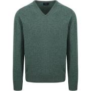 Sweater William Lockie Pullover Wol Moorland Groen