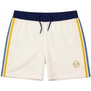Korte Broek Sergio Tacchini Monte Velour Shorts Gardenia/Maritime Blue