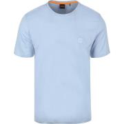 T-shirt BOSS T-shirt Tales Open Blauw