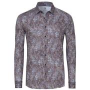 Overhemd Lange Mouw Desoto Overhemd Corduroy Optics Bruin