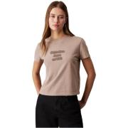 T-shirt Korte Mouw Calvin Klein Jeans Tops T-shirts--Vrouw