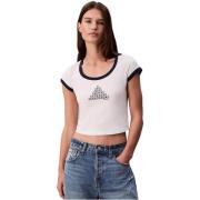 T-shirt Korte Mouw Calvin Klein Jeans Tops T-shirts--Vrouw