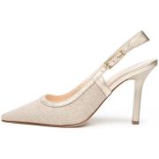 Pumps NeroGiardini T.Lino Lurex 06 Beig Etoile Miele Tpu Sia Naturale