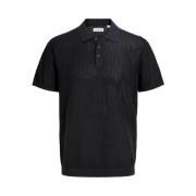 Polo Shirt Korte Mouw Jack &amp; Jones 12288543-BLACK