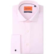 Overhemd Lange Mouw Suitable Hemd Doppelte Manschette Rosa