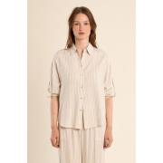Overhemd Molly Bracken G963EE-LIGHT BEIGE