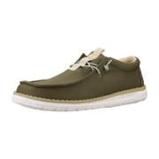 Lage Sneakers HEYDUDE Informales Hombre Modèle Wally Mesh Neutrals