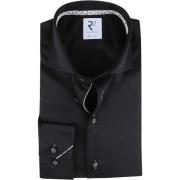 Overhemd Lange Mouw R2 Amsterdam R2 Overhemd Extra Lange Mouwen Zwart