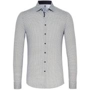 Overhemd Lange Mouw Desoto Overhemd Kent Grafische Print Taupe