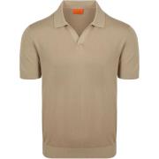 Polo Shirt Korte Mouw Suitable Polo Riva Compact Taupe