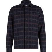Fleece Jack State Of Art Overshirt Wolblend Ruit Navy