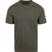 T-shirt Marc O'Polo T-shirt Slub Stripes Dark Green