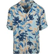 Overhemd Lange Mouw Shiwi Overhemd Vic Floral Leafs Blauw