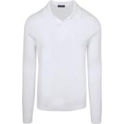 Polo Shirt Lange Mouw Suitable Trui Riva Knit Ecru