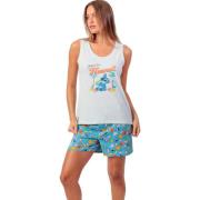 Pyjama's / nachthemden Admas Pyjamashort tanktop Stitch Beach Disney