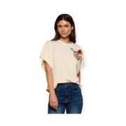 T-shirt Korte Mouw Minueto Top Scilla - Ecru