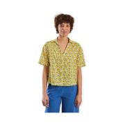 Blouse Brava Fabrics x PEANUTS Donuts Aloha Shirt W - Yellow