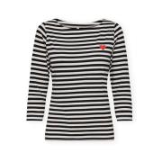 T-Shirt Lange Mouw Only Noos Top Fifi Life - Cloud Dancer/Black