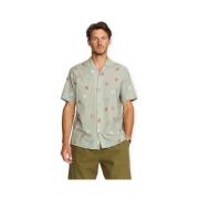 Overhemd Korte Mouw Revolution Cuban Shirt 3251 - Light Green