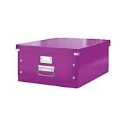 Manden en dozen Leitz Boîte de rangement Click Store violet