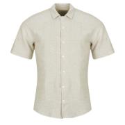 Overhemd Korte Mouw Only &amp; Sons ONSCAIDEN LIFE SS SOL RES LINEN