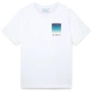 T-shirt Korte Mouw Casablanca GRADIENT CASA LOGO WHITE