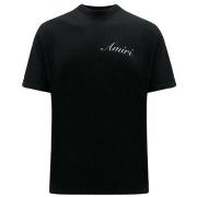 T-shirt Korte Mouw Amiri SCRIPT LOGO TEE BLACK