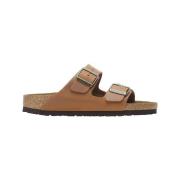 Slippers BIRKENSTOCK Claquettes Arizona Cuir Huilé Marron