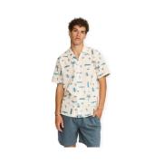 Overhemd Korte Mouw Revolution Cuban Shirt 3250 - Off White