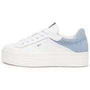 Lage Sneakers NeroGiardini Cile Velour Fiordaliso Etoile Pu.Monod.Cap