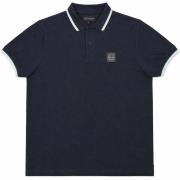 Polo Shirt Korte Mouw Marshall Artist Tipped Polo Shirt Navy