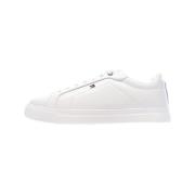 Tennisschoenen Tommy Hilfiger Baskets Sportswear Cuir Synthétique Blan...