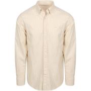 Overhemd Lange Mouw Mcgregor Overhemd Cotton Linen Strepen Ecru