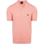 T-shirt Lyle &amp; Scott Poloshirt Knitted Grapefruit Roze