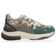 Lage Sneakers Anekke - Deportivos verde estampados Manifesto