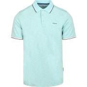 T-shirt State Of Art Polo Slubmelange Lichtblauw