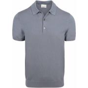 Polo Shirt Korte Mouw Profuomo Poloshirt Luxury Basic Blauw