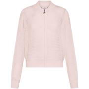 Vest Deha Mesh-Effect Full-Zip Sweater