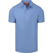 Polo Shirt Korte Mouw Suitable Polo MEL Pique Mid Blue