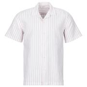 Overhemd Korte Mouw Selected SLHREGCLAY LINEN BLEND SS SHIR