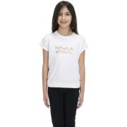 T-shirt Korte Mouw Leone 1947 Girl Round Neck Shiny