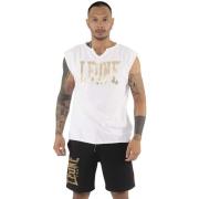 Top Leone 1947 Man T-Shirt Sleeveless Stripe Gold