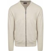 Vest Casa Moda Vest Zip Structure Ecru