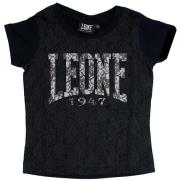 T-shirt Korte Mouw Leone 1947 Girl T-Shirt Short Sleeves Lace Pink Gir...