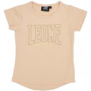 T-shirt Korte Mouw Leone 1947 Girl Short Sleeves Chic Gold