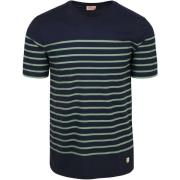 T-shirt Armor Lux Etel T-Shirt Strepen Navy Groen