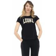 T-shirt Korte Mouw Leone 1947 Woman T-Shirt Short Sleeves Gold Silver