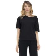 T-shirt Korte Mouw Leone 1947 Woman V Neck T-Shirt Earth Tones