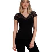 Blouse Admas T-shirt met slipe mouwen van kant Puntilla